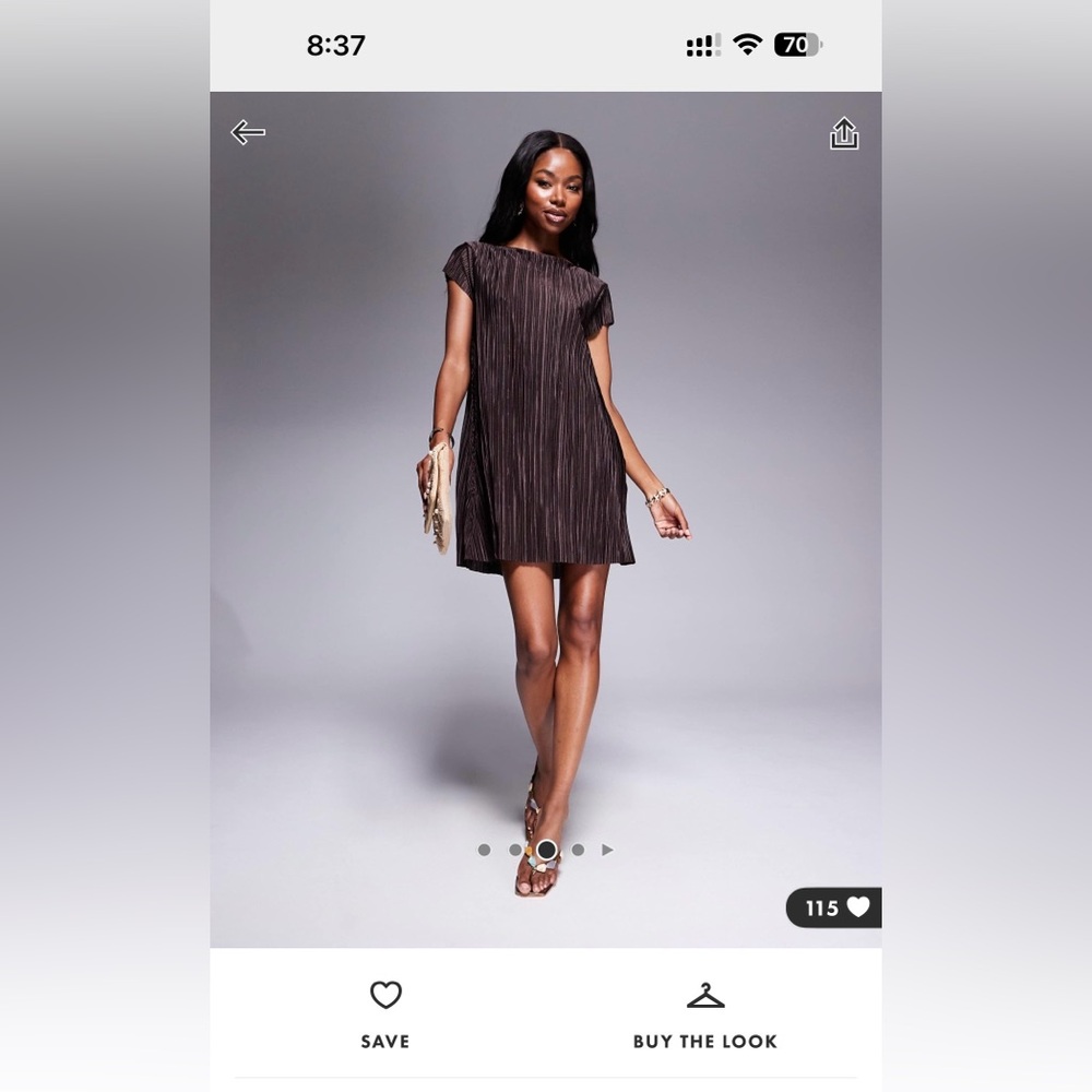 Brand new ASOS brown dress